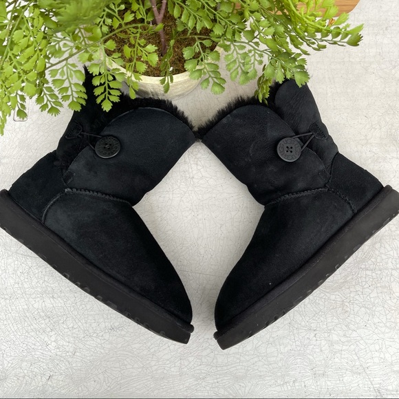 UGG🔴II Bailey button black winter boots 7 - Picture 4 of 10